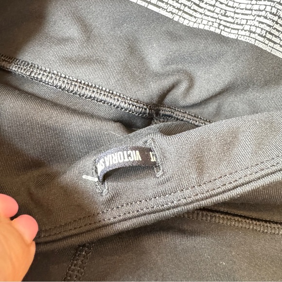 Victoria Sport Knockout Tight Women’s sz Small Black Shimmer Leggings NWT - Picture 9 of 9